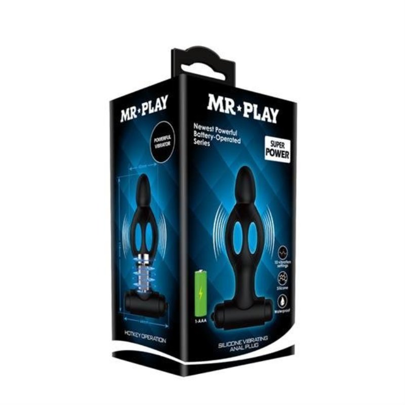 Анальна пробка - Mr.Play Silicone Vibrating Anal Plug - зображення 1