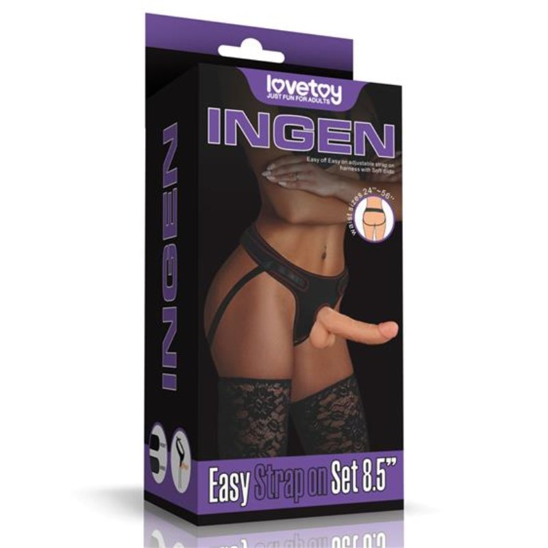 Страпон - Ingen Easy Strap-On Set 8.5" Flesh - зображення 1