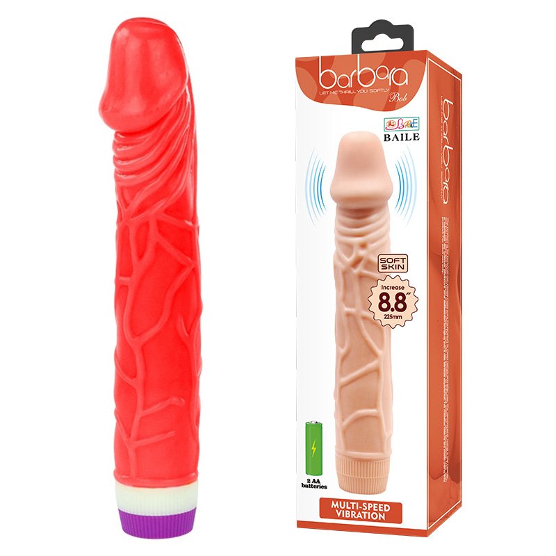 Вібратор - Barbara Bob Vibrator 8,8" Red - зображення 1