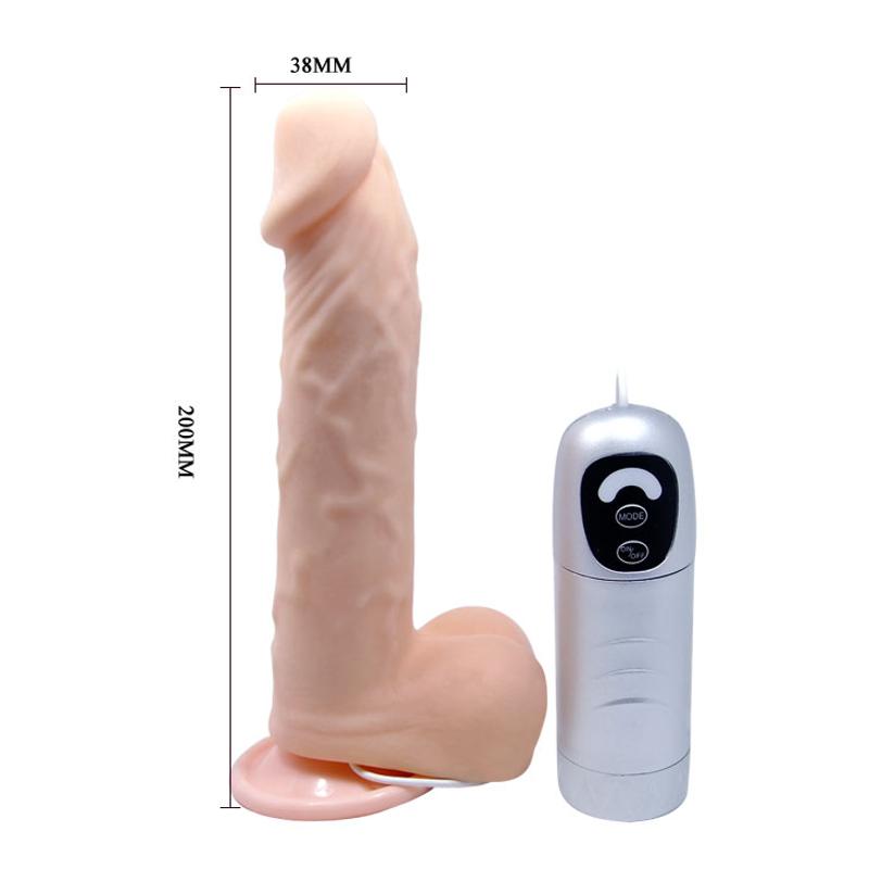 Вібратор - Cesar Treasure Thrusting Vibrator Flesh