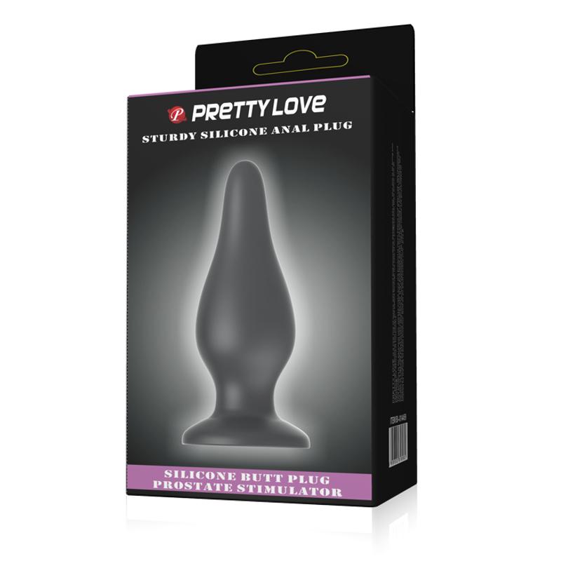 Анальна пробка - Pretty Love Sturdy Silicone Anal Plug Black
