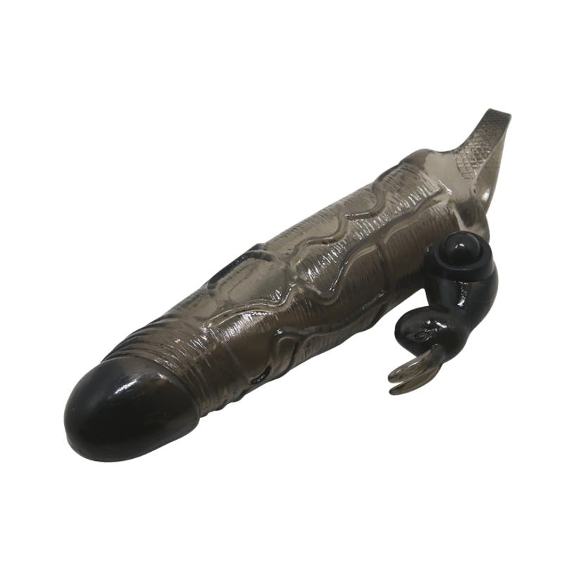 Насадка на член - Brave Man Vibrating Penis Sleeve 5,91" Black