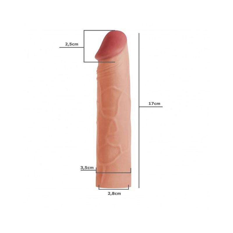 Насадка на член - Pleasure X-Tender Penis Sleeve Add 1" Flesh