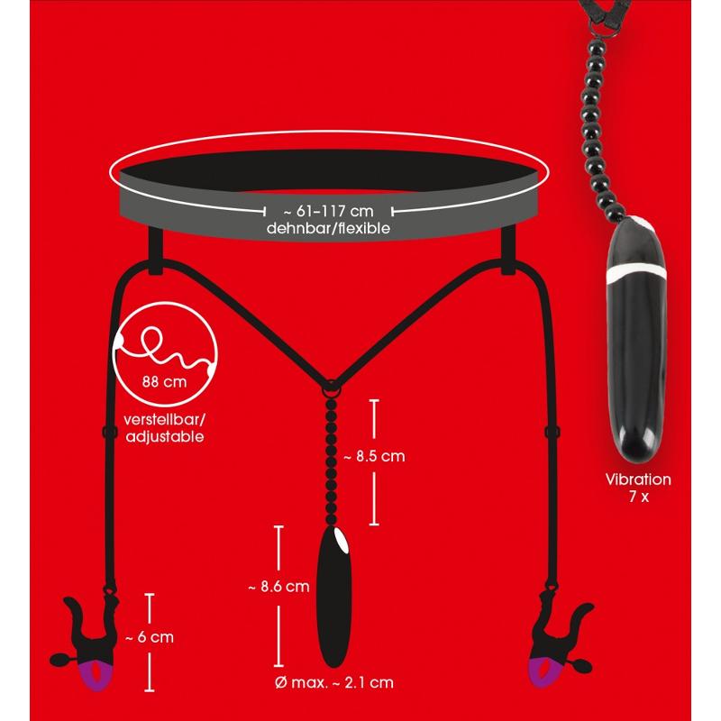 Затискачі для клітора - Bad Kitty Spreader String with