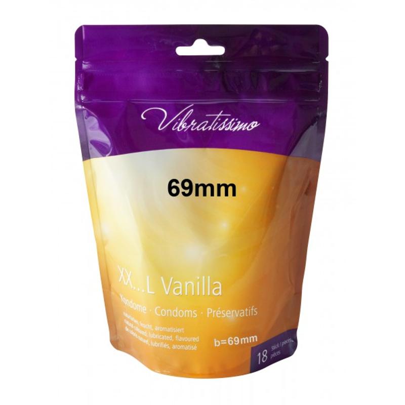 Презервативи - Vibratissimo XX ... L Vanilla, 69 мм, 18 шт.