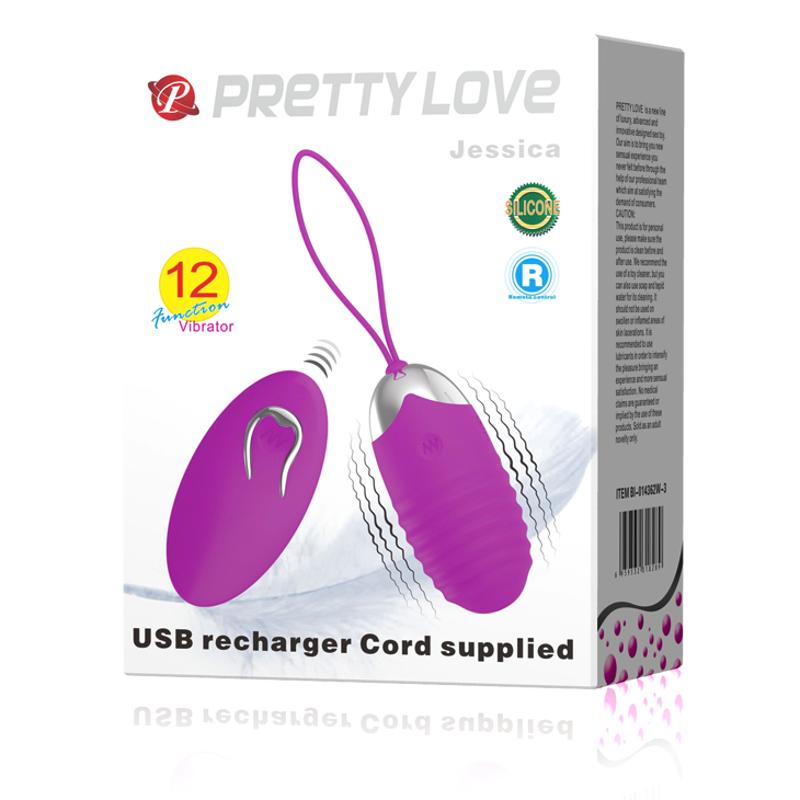 Віброяйце - Pretty Love Jessica Vibrating Egg Purple