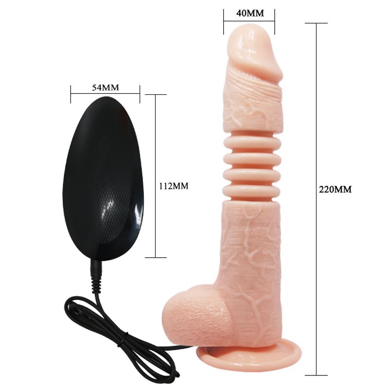 Вібратор - Thunder Up Vibrating Dildo Flesh