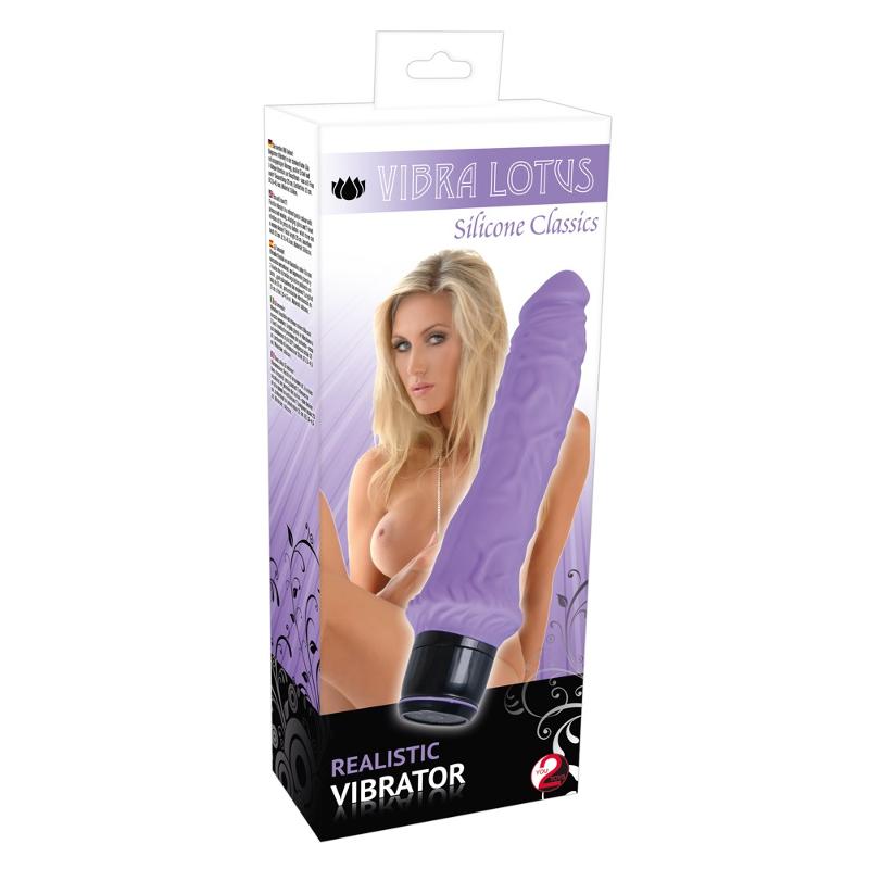 Реалістичний вібратор - Vibra Lotus Lila Vibrator
