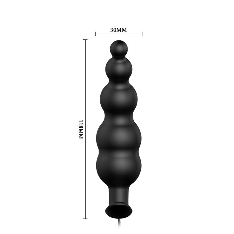 Анальна пробка - Pretty Love Special Anal Stimulation Vibrating Butt Plug Black