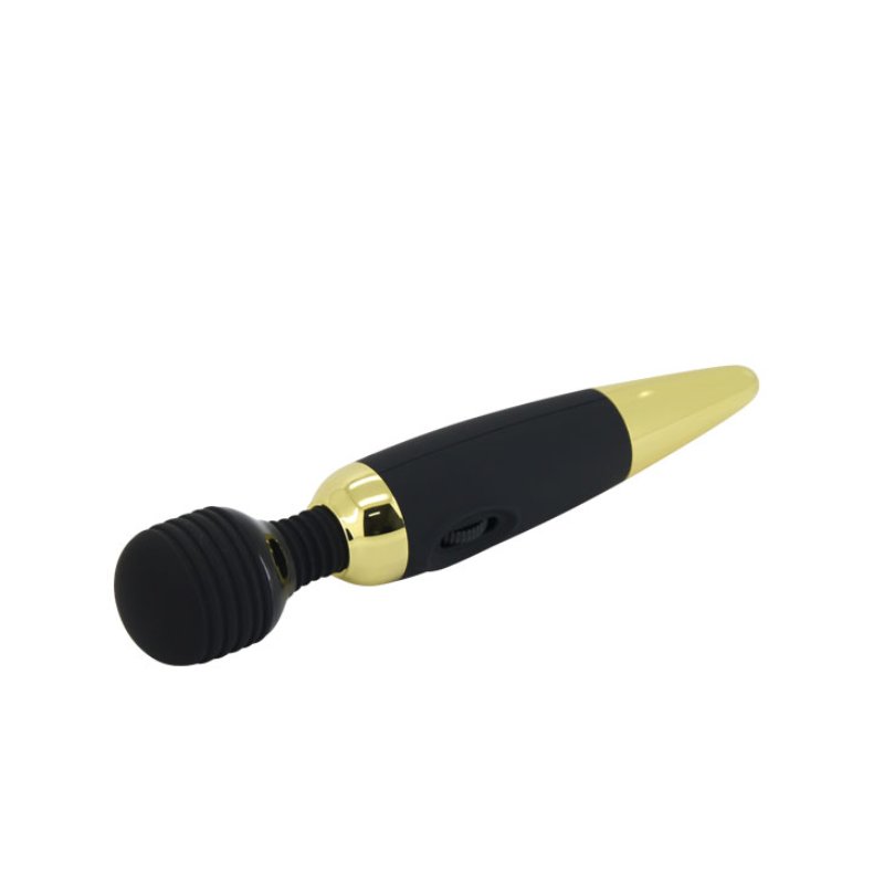 Класичний вібратор - Pretty Love Power Wand Black Gold