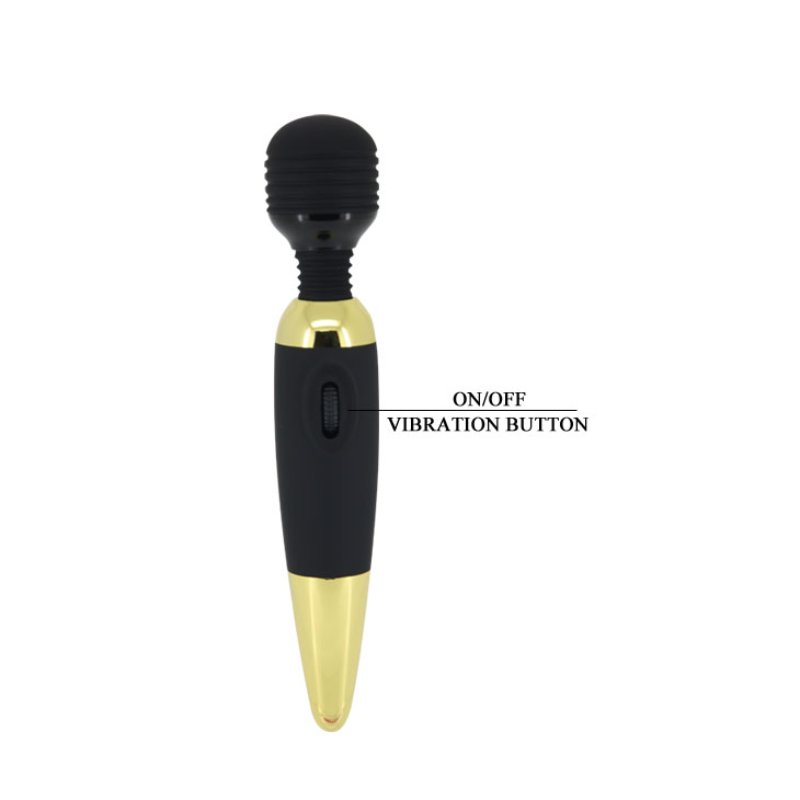 Класичний вібратор - Pretty Love Power Wand Black Gold