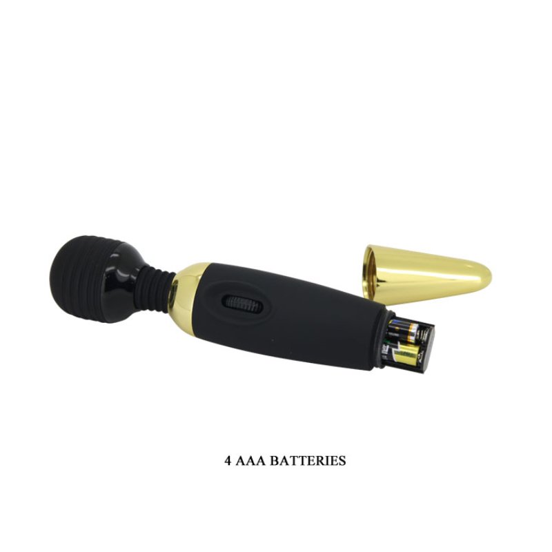 Класичний вібратор - Pretty Love Power Wand Black Gold