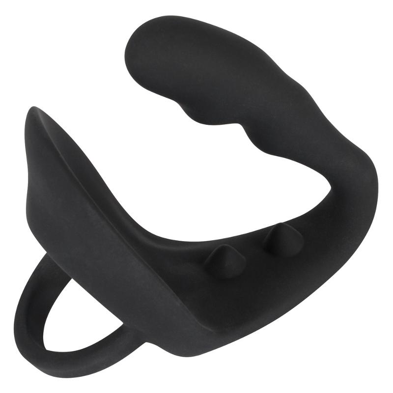 Анальна пробка з ерекційним кільцем - Black Velvets Ring & Plug