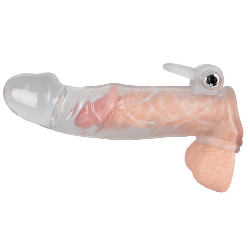 Насадка на член - Chrystal Skin Penis Sleeve Vibro