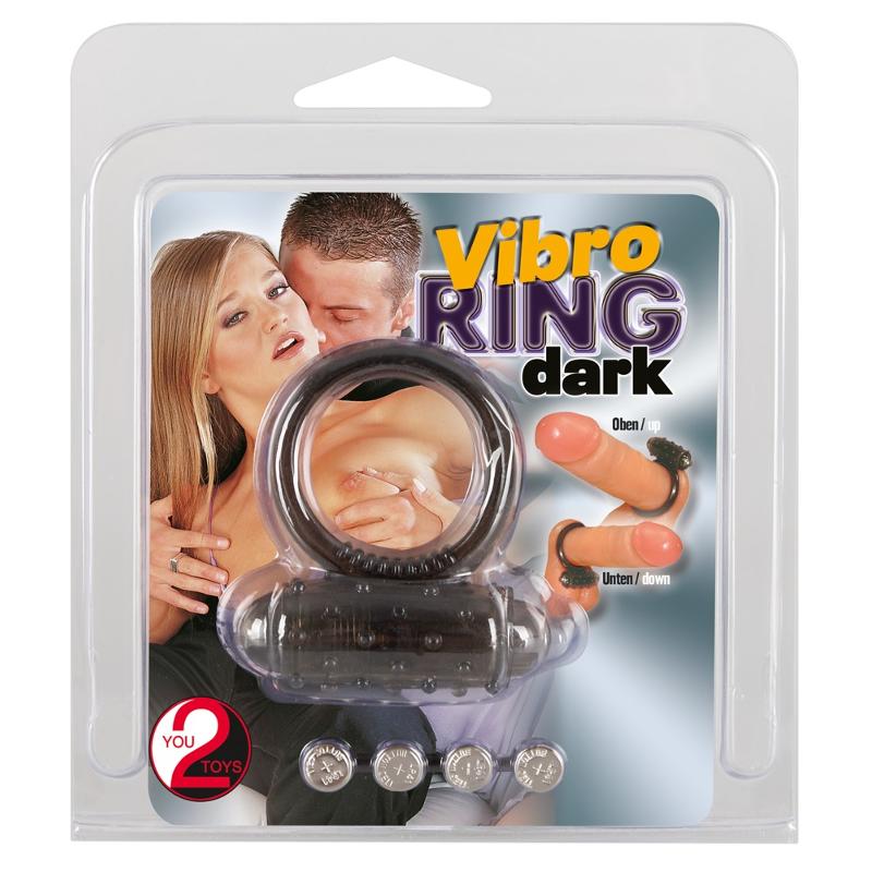 Ерекційне кільце - Vibro Ring Dark Silicon