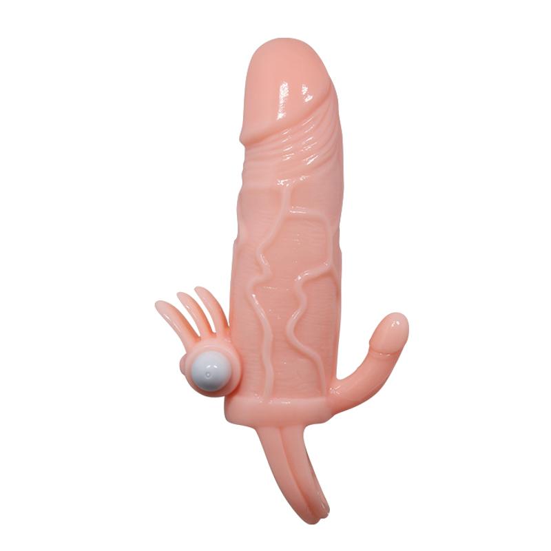 Насадка на член - Brave Man Vibrating Penis Sleeve Flesh