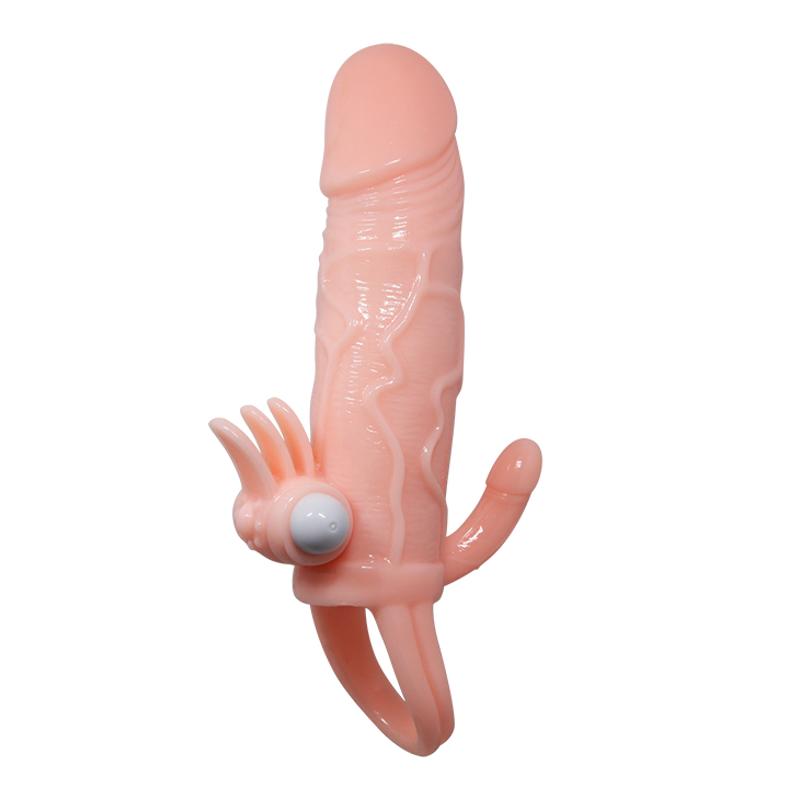 Насадка на член - Brave Man Vibrating Penis Sleeve Flesh