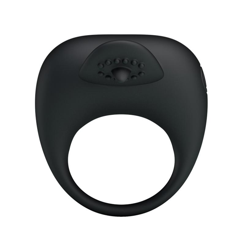 Ерекційне кільце - Pretty Love Stimulating Tonguo Penis Ring Black
