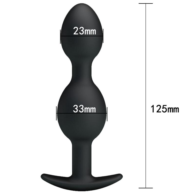 Анальна пробка - Pretty Love Special Anal Stimulation Anal Balls 4.92" Black