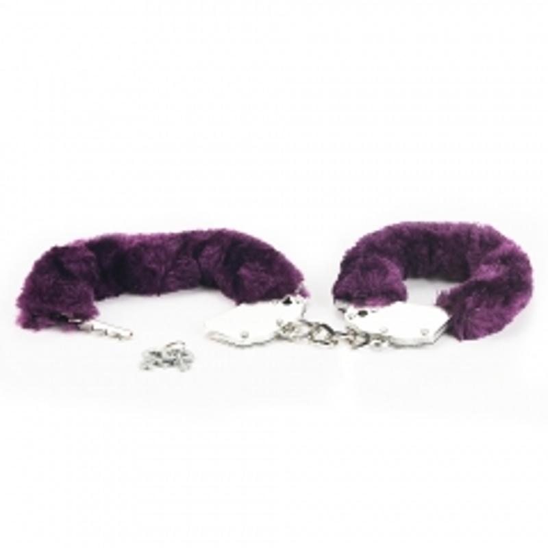 Наручники - Fetish Pleasure Fluffy Hand Cuffs Purple