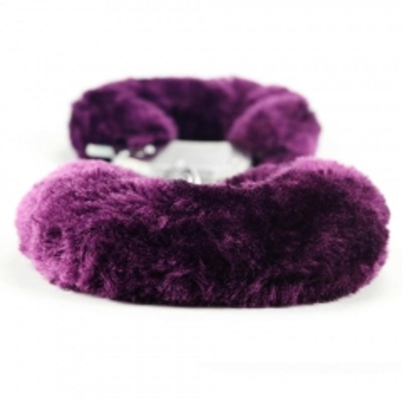 Наручники - Fetish Pleasure Fluffy Hand Cuffs Purple