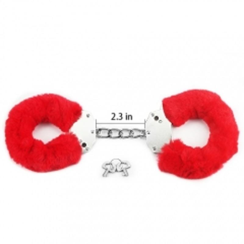 Наручники - Fetish Pleasure Fluffy Hand Cuffs Red