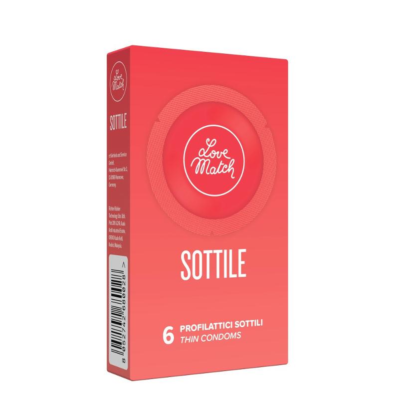 Презервативи - Sottile (Thin), 6 шт.