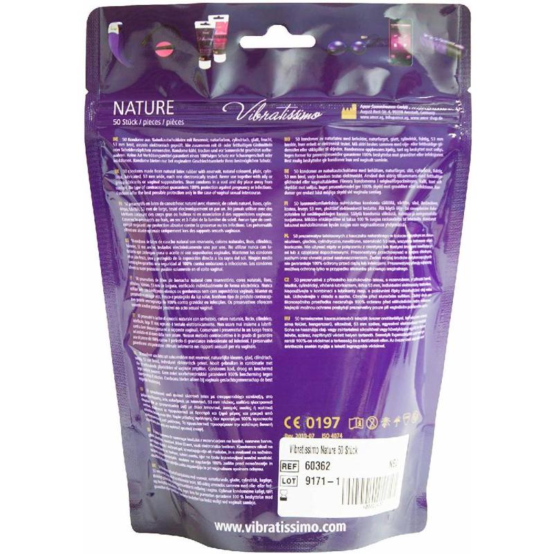 Презервативи - Vibratissimo Nature, 50 шт.