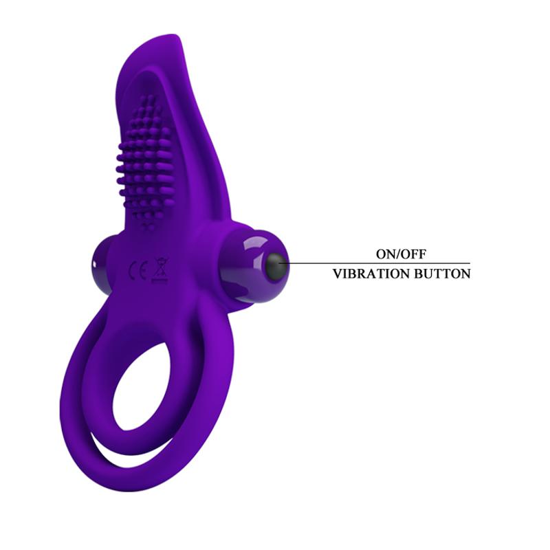 Ерекційне кільце - Pretty Love Vibrant Penis Ring Purple