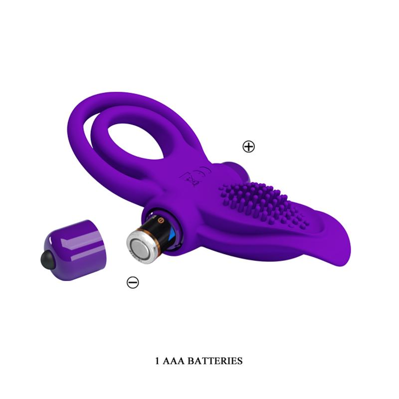 Ерекційне кільце - Pretty Love Vibrant Penis Ring Purple