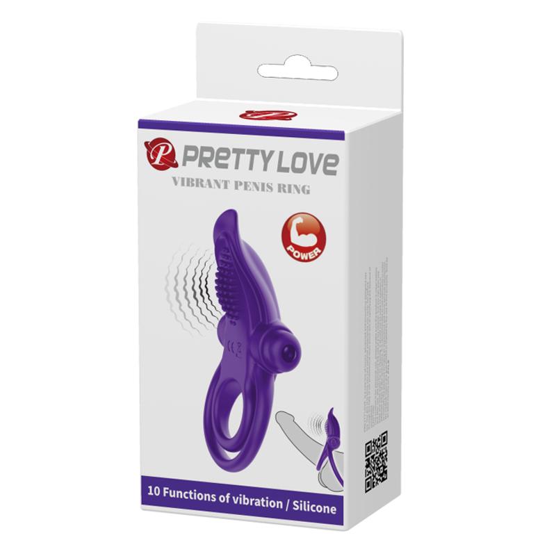Ерекційне кільце - Pretty Love Vibrant Penis Ring Purple