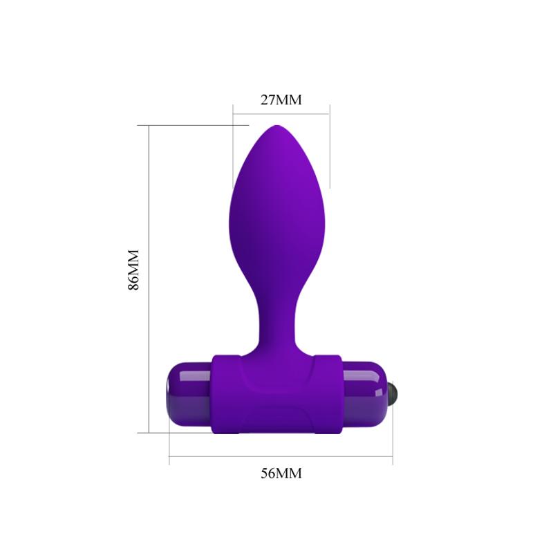 Анальна пробка - Pretty Love Vibra Butt Plug Purple