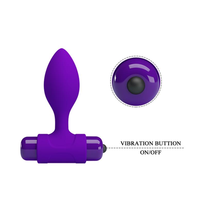 Анальна пробка - Pretty Love Vibra Butt Plug Purple