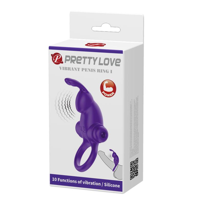 Ерекційне кільце - Pretty Love Vibrant Penis Ring I Purple