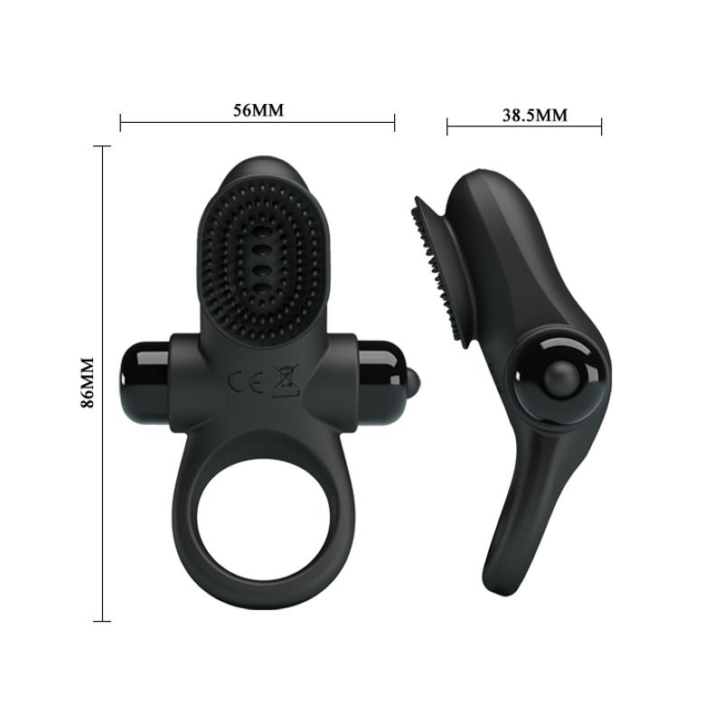 Ерекційне кільце - Pretty Love Vibrant Penis Ring II Black
