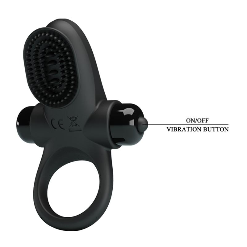 Ерекційне кільце - Pretty Love Vibrant Penis Ring II Black