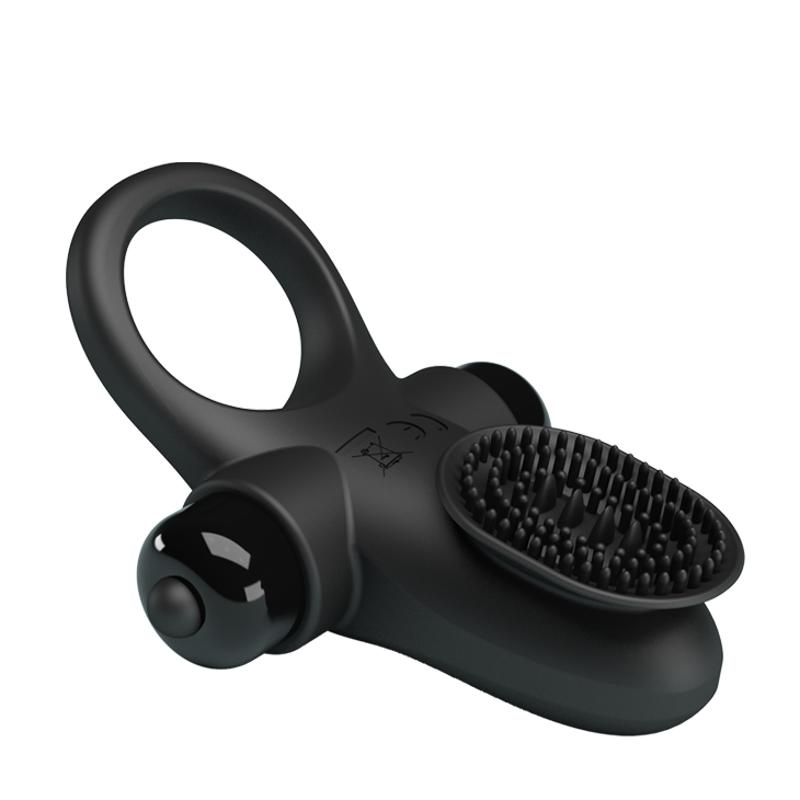 Ерекційне кільце - Pretty Love Vibrant Penis Ring II Black