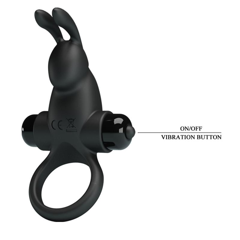 Ерекційне кільце - Pretty Love Vibrant Penis Ring I Black