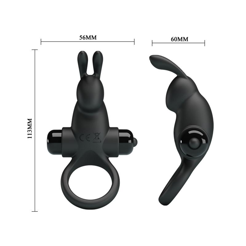Ерекційне кільце - Pretty Love Vibrant Penis Ring I Black