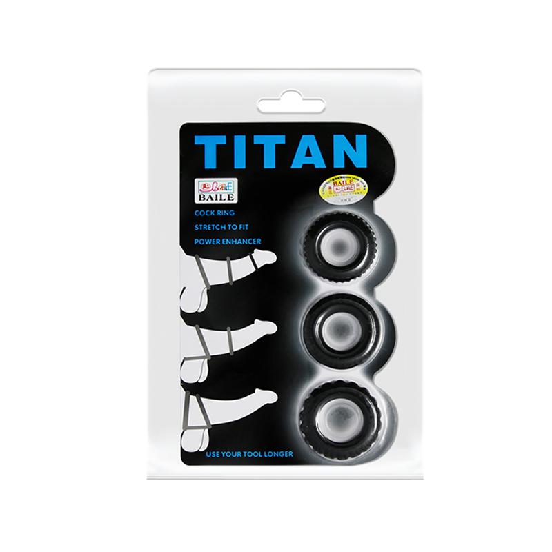 Ерекційні кільця - Titan Cock Ring Set Blue