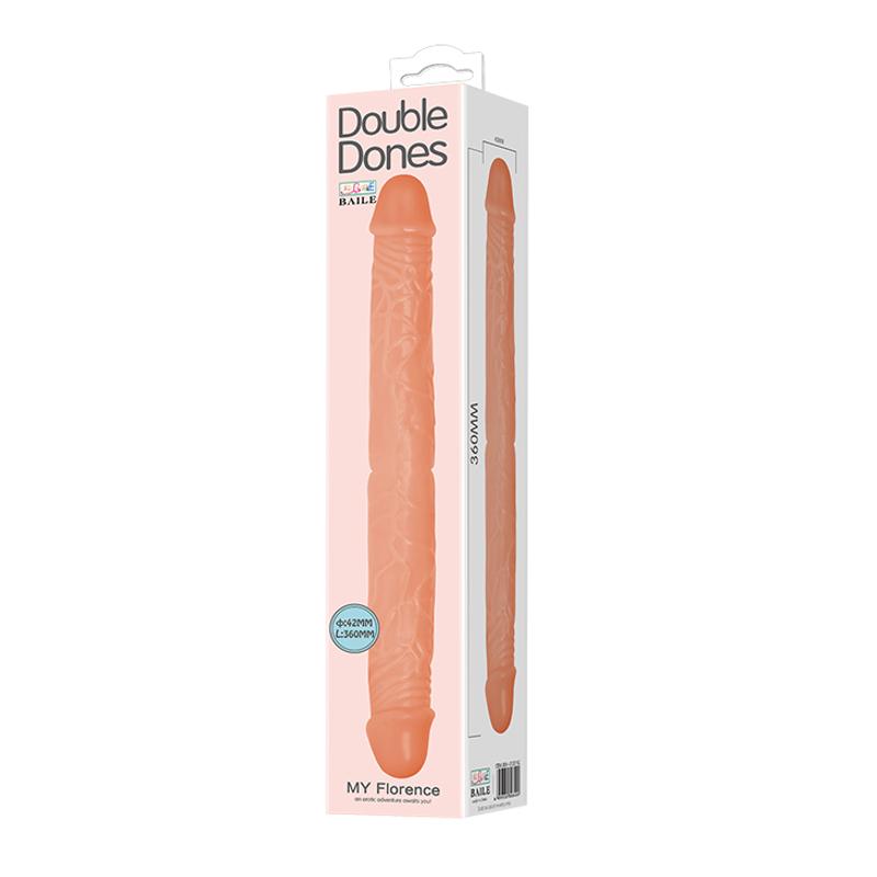 Двосторонній фалоімітатор - Double Dones My Florence Dildo, 36 см