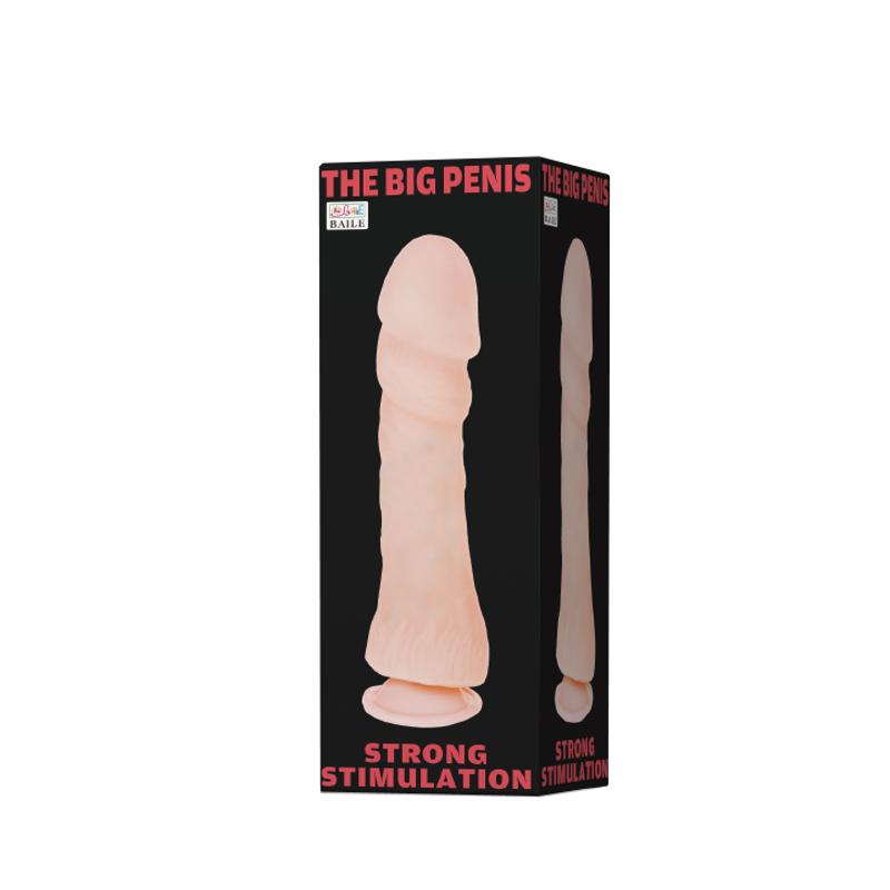 Фалоімітатор без мошонки - The Big Penis String Stimulation, 26 см