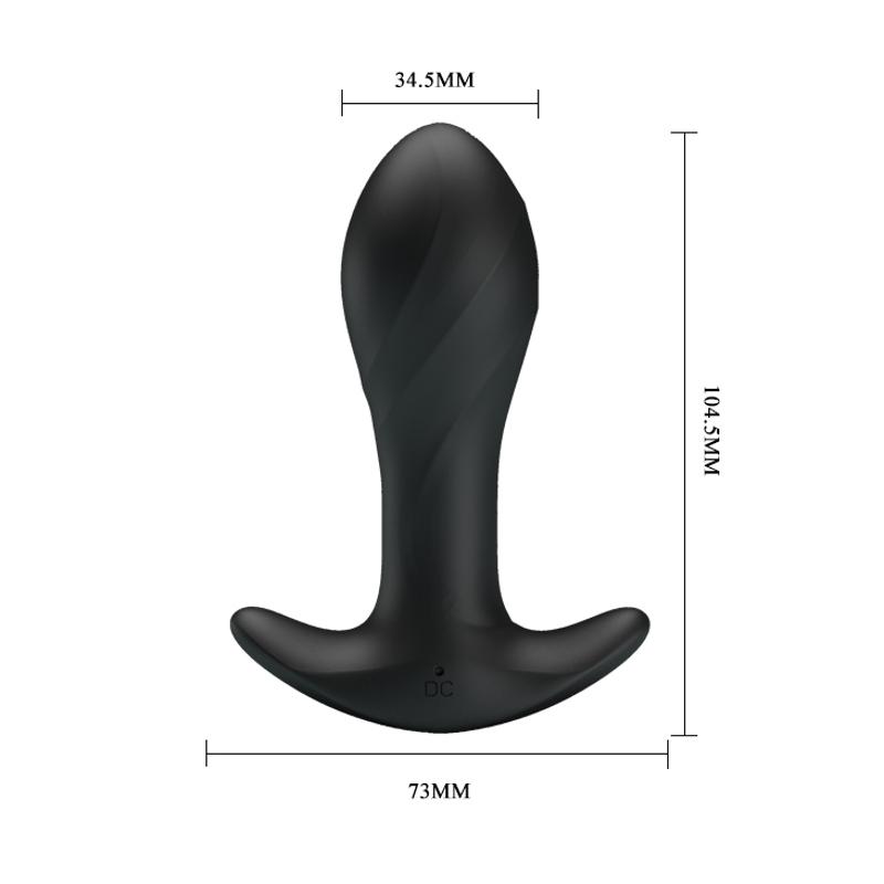 Анальна пробка - Pretty Love Anal Plug Massager Black