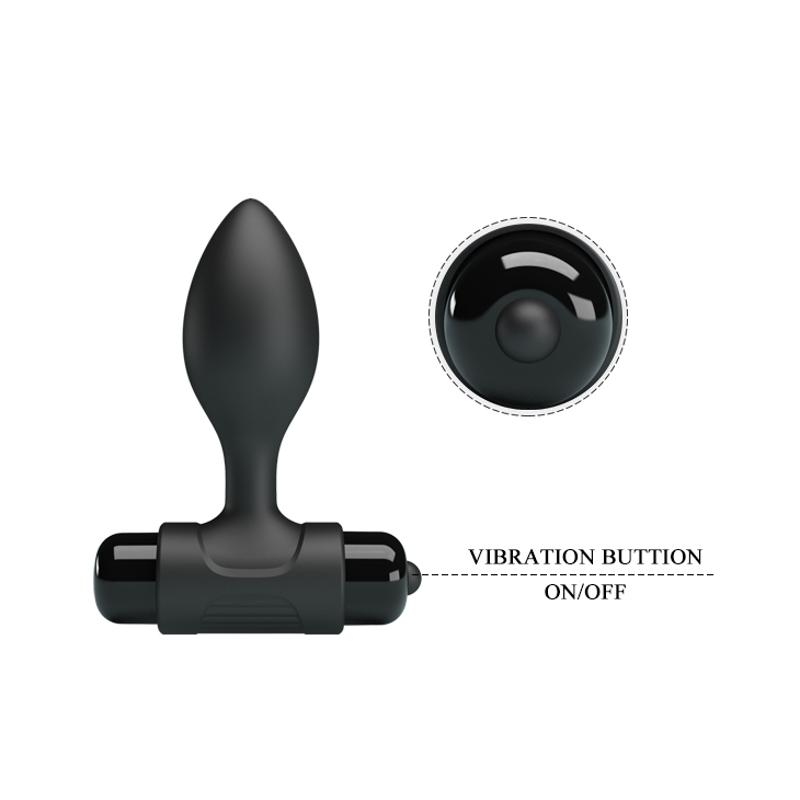 Анальна пробка - Pretty Love Vibra Butt Plug Black