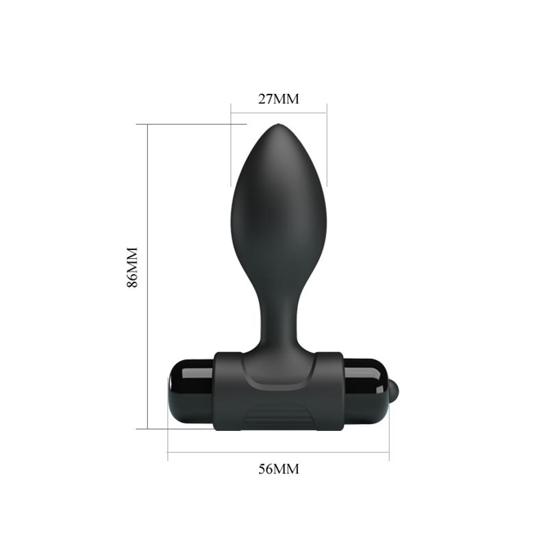 Анальна пробка - Pretty Love Vibra Butt Plug Black