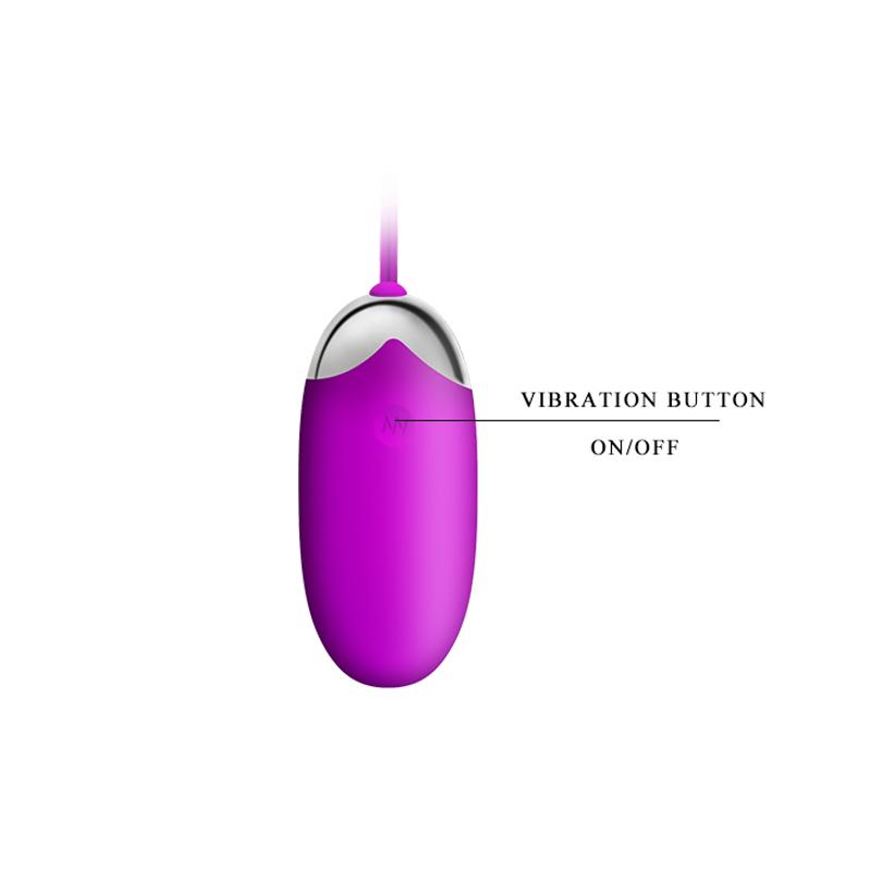 Віброяйце - Pretty Love Abner Vibrating Egg Purple (App)