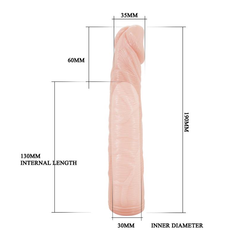 Насадка на член - Penis Extended Sleeve, Elastic TPR Material