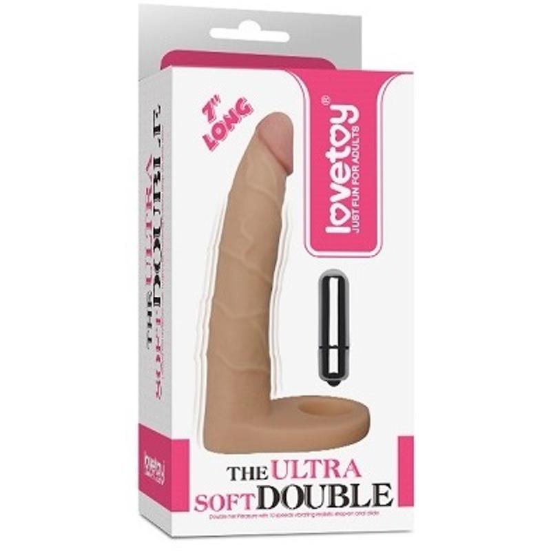 Насадка для подвійного проникнення - The Ultra Soft Double Vibrating 7"