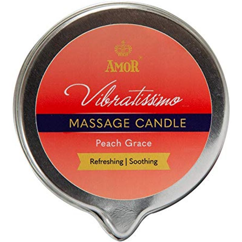 Масажна свічка - Vibratissimo Peach Grace, 100 мл