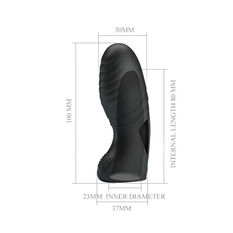 Насадка на палець - Pretty Love Alan Finger Vibrator Black